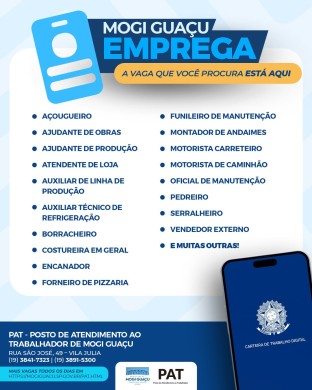 VAGAS DE EMPREGO